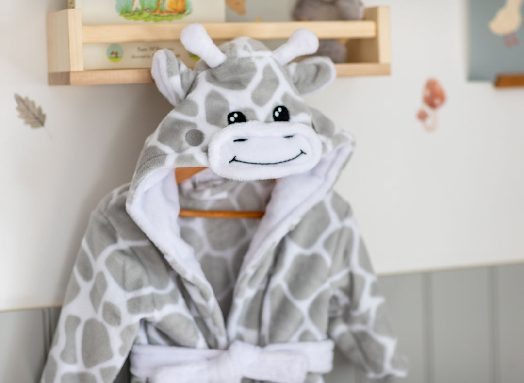 MABEL & FOX - BABY DRESSING GOWN - GIRAFFE