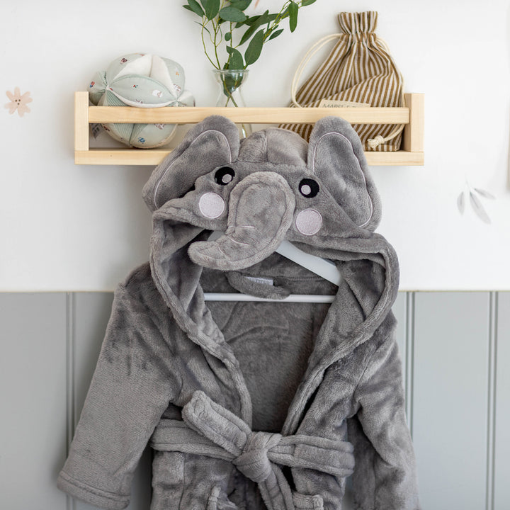 MABEL & FOX - BABY DRESSING GOWN - ELEPHANT