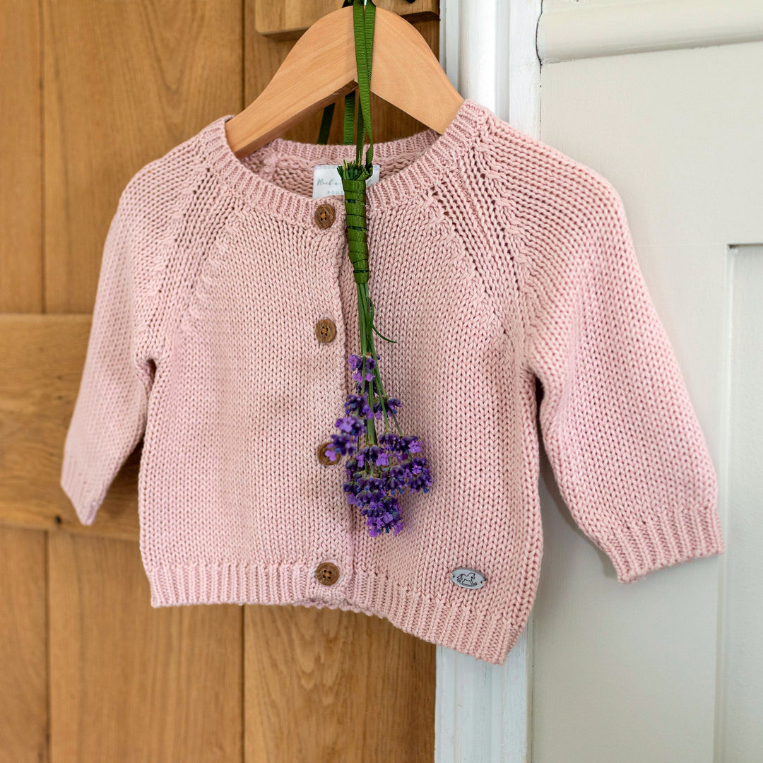 Mabel & Fox - Knitted Cardigan - Pink Marl