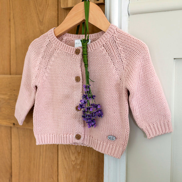 Mabel & Fox - Knitted Cardigan - Pink Marl