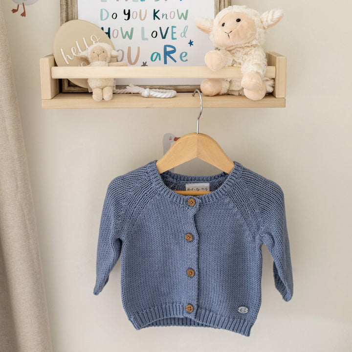 Mabel & Fox - Knitted Cardigan - Blue Marl