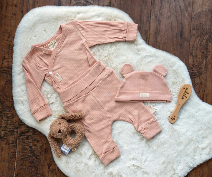 Mabel & Fox - Organic 3 Piece Outfit - Pink