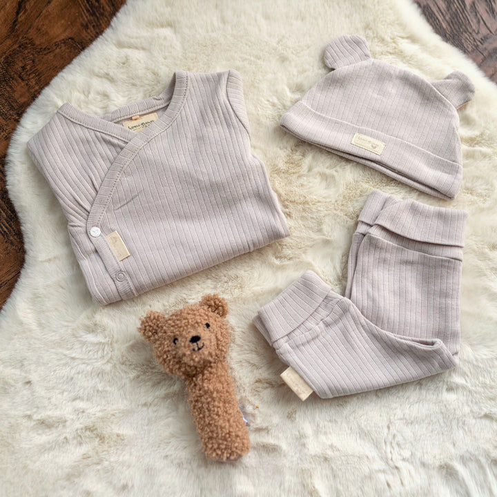 Mabel & Fox - Organic 3 Piece Outfit - Beige