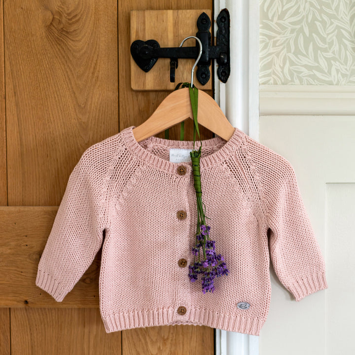 Mabel & Fox - Knitted Cardigan - Pink Marl