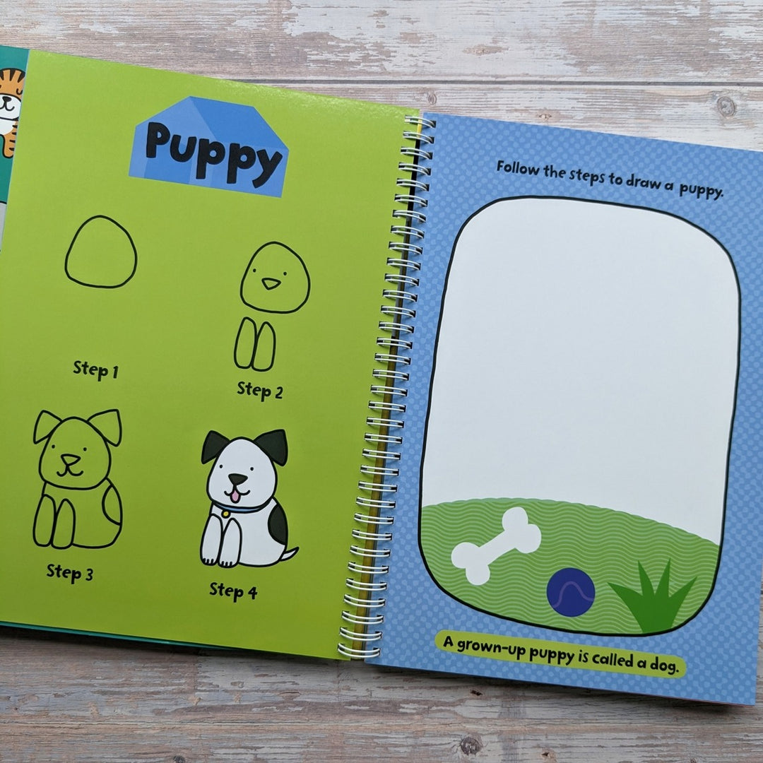 Learn To Draw Baby Animals - Wipe Clean Book