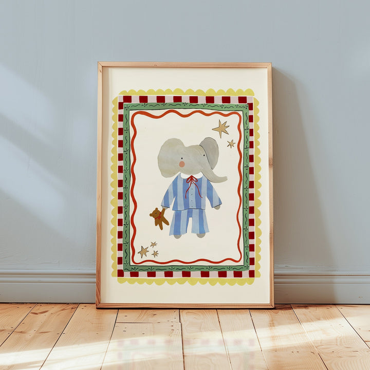 Yaya Studio - Art Print - Sleepy Elephant - Mabel & Fox