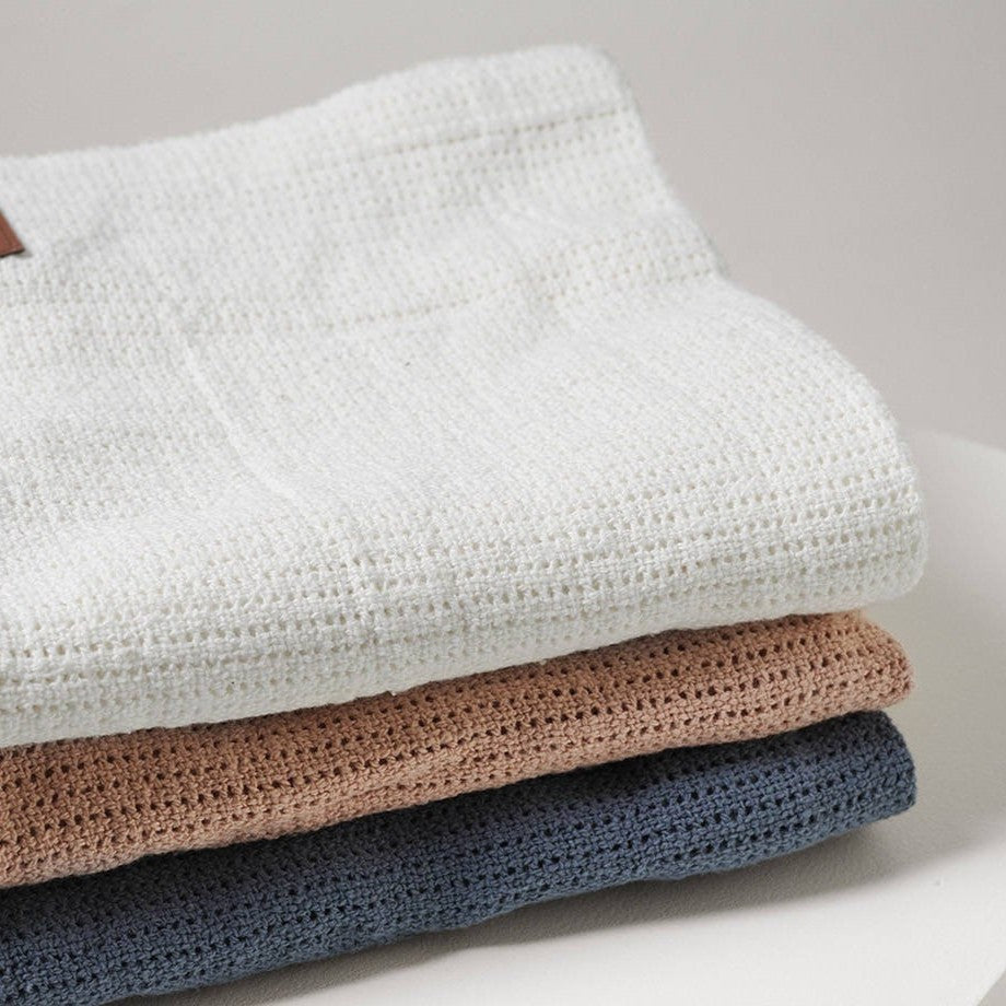 Elodie - Cellular Blanket - Tender Blue