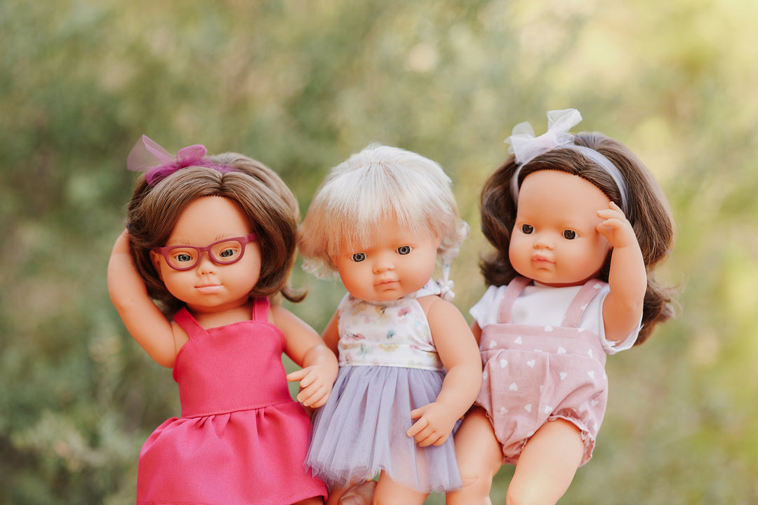 Miniland - Doll - Brunette Girl - My Friends & Me