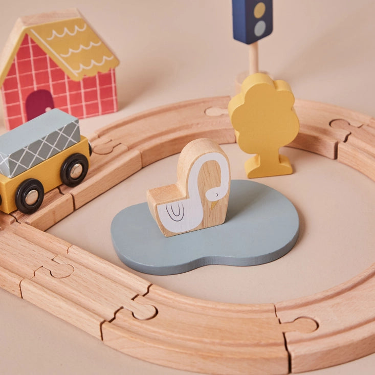 Just Bee Kids - Wooden Train Set