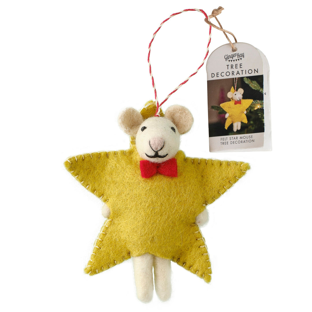 Ginger Ray - Christmas Tree Decoration - Star Mouse