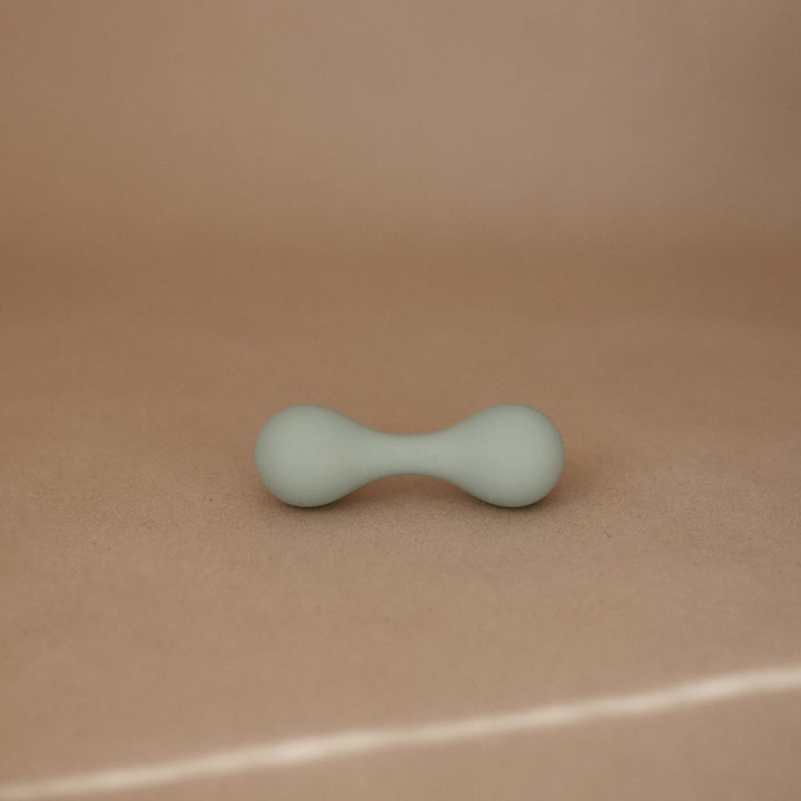 Mushie - Silicone Baby Rattle -Cambridge Blue