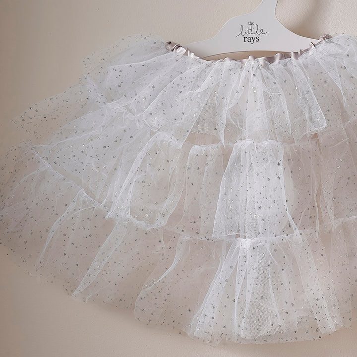 Ginger Ray - White & Silver Sparkle Fairy Princess Costume Tutu