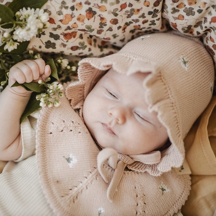 Saga Copenhagen- Baby Bonnet - Mellow Rose