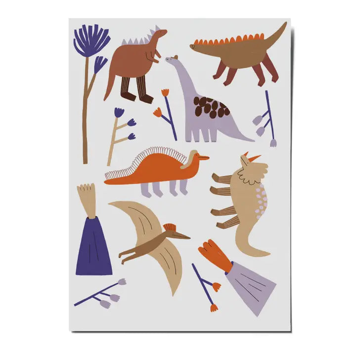 Nuukk - Temporary Organic Tattoo Sheets - Dino Crew