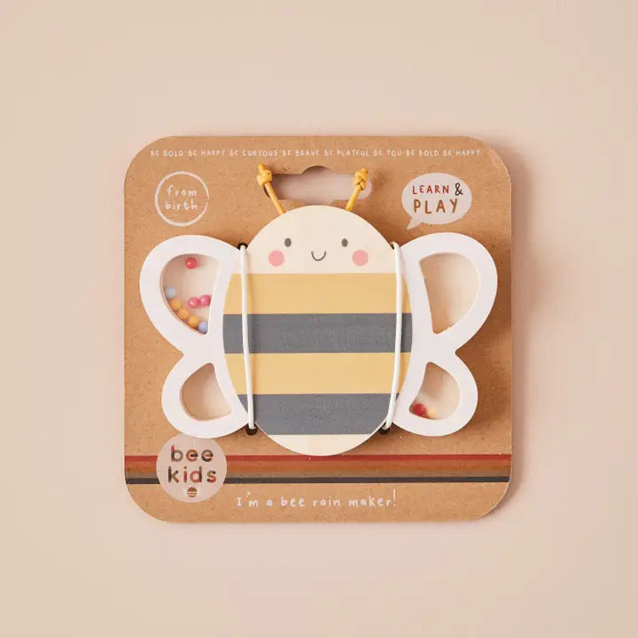 Just Bee Kids - Wooden Rattle - Bee