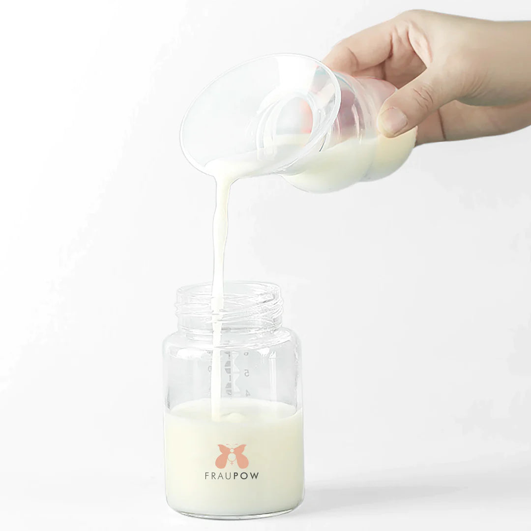 Fraupow - Silicone Breast Pump - Manual Breast Pump & Milk Collector