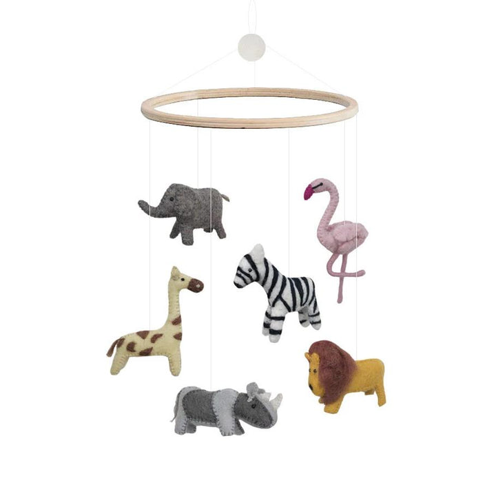 Gamcha - Baby Cot Mobile - Safari Jungle - Mabel & Fox