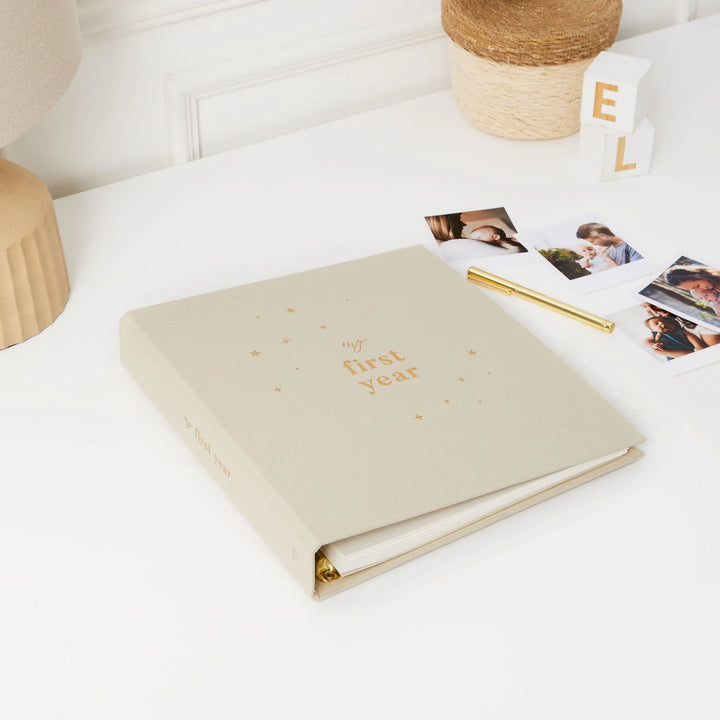 Blush & Gold - My First Year Photo Album - Mabel & Fox