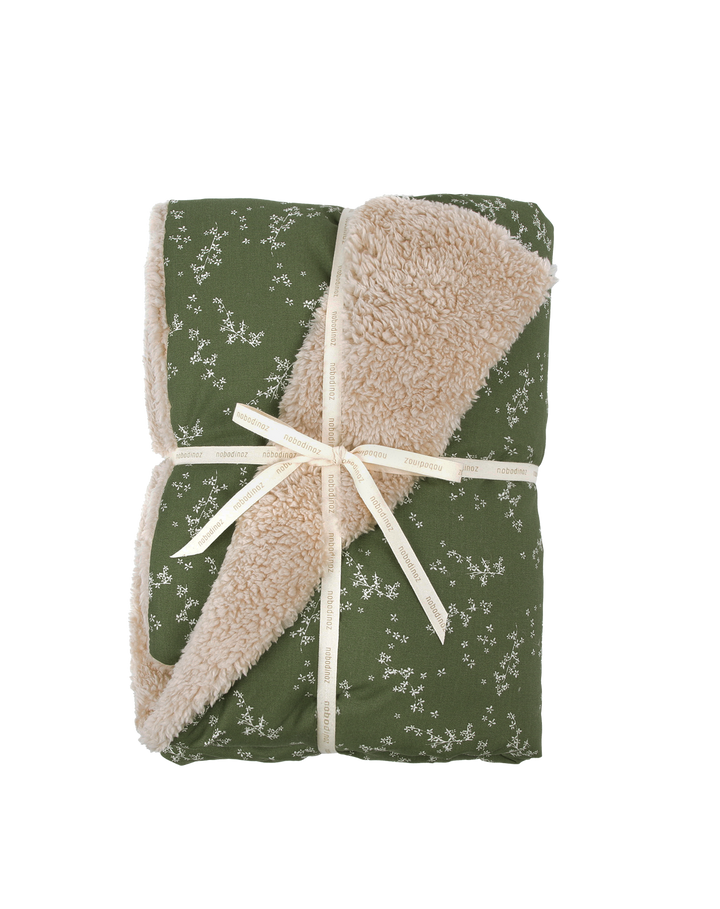 Nobodinoz - Stories Winter Blanket - Green Jasmine