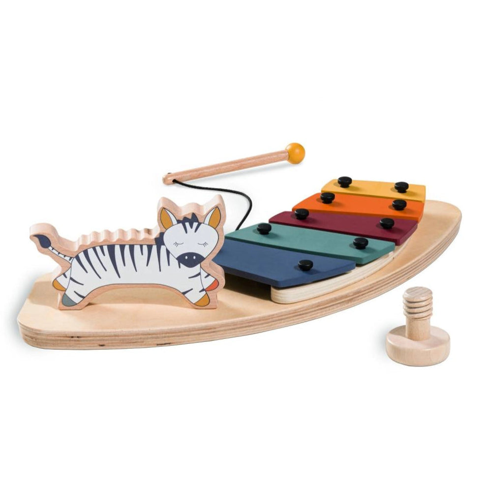 Hauck - Alpha Play Music Tray & Toy Set - Zebra