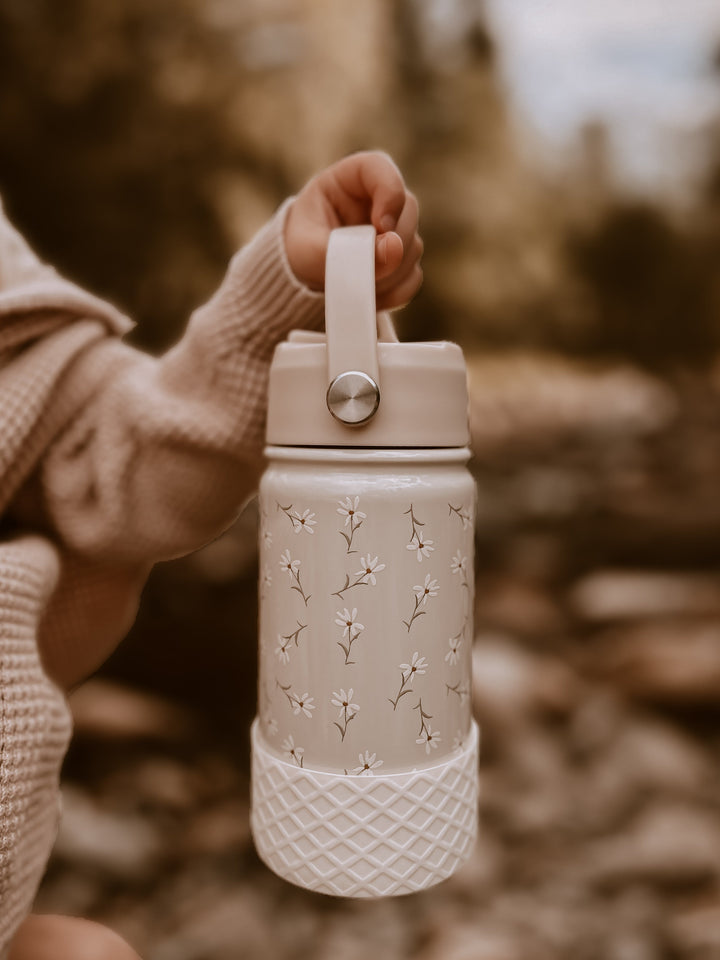 Mrs Ertha - Stainless Steel Water Bottle - Little Daisies - Mabel & Fox