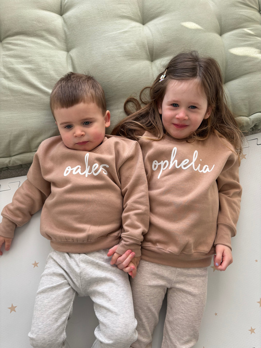 Mabel & Fox - Personalised Kids Sweatshirt - Vintage Taupe