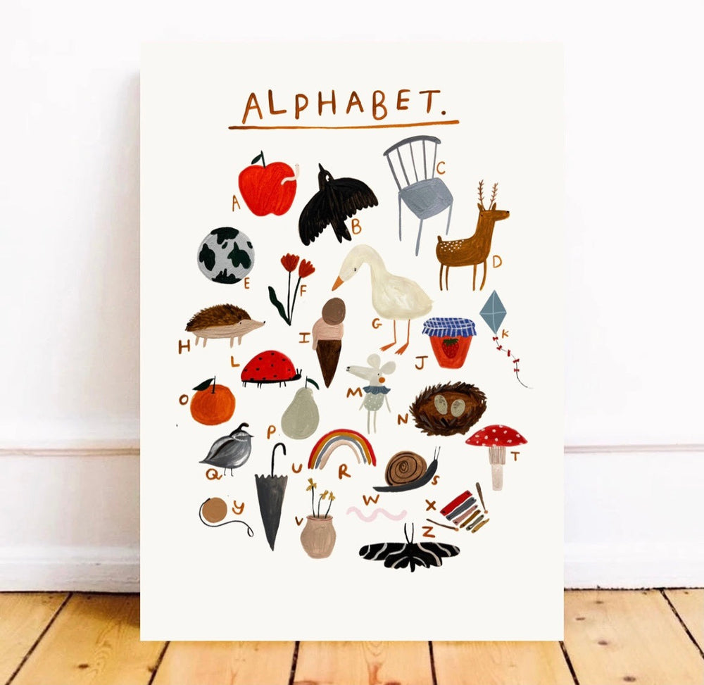 Yaya Studio - Art Print - Alphabet - Mabel & Fox