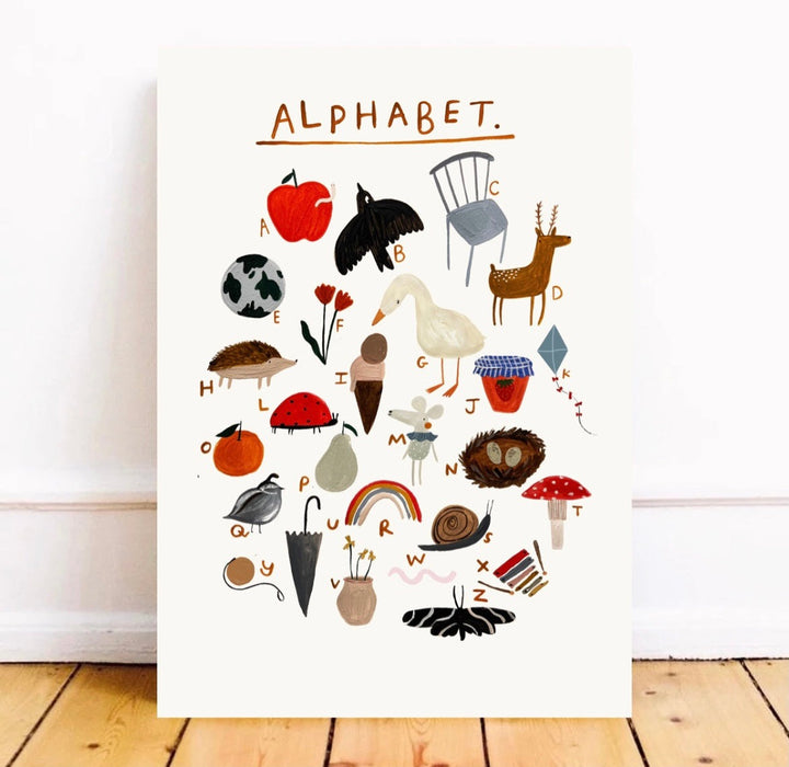 Yaya Studio - Art Print - Alphabet - Mabel & Fox