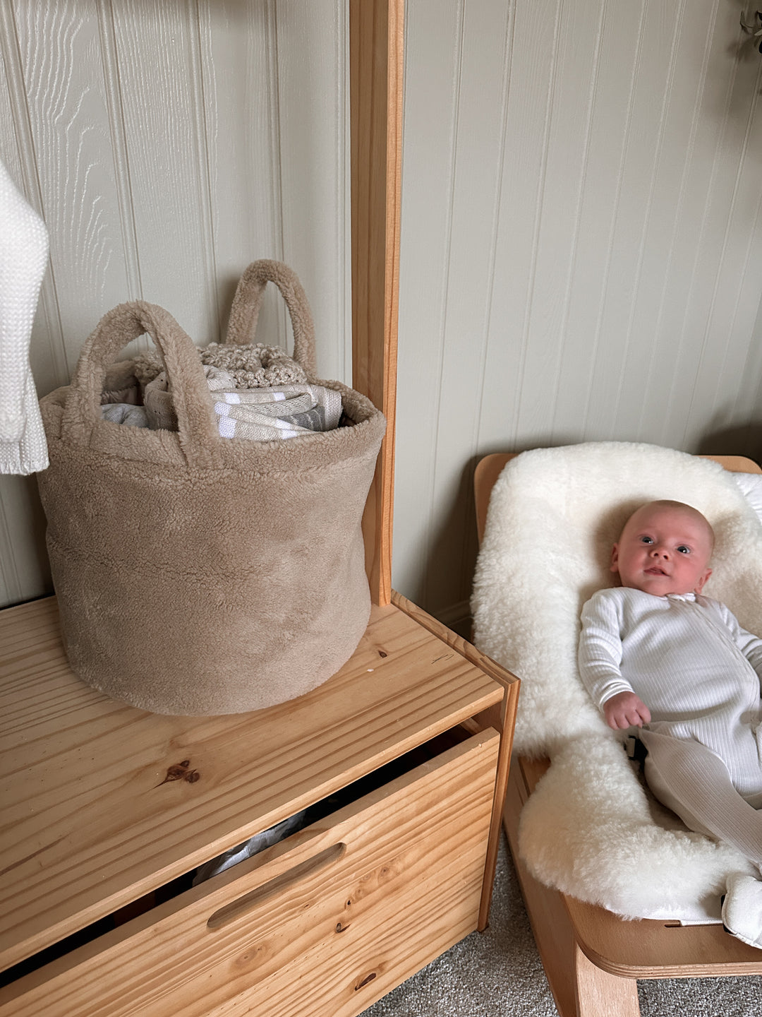 Mabel & Fox - Teddy Storage Basket - Biscuit - Mabel & Fox