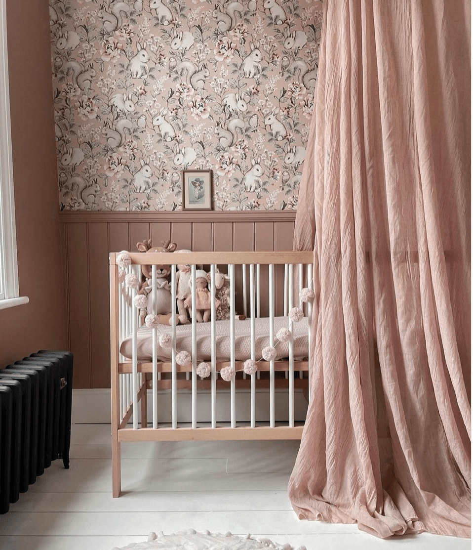 Jabadabado - Bed Canopy - Dusty Pink - Mabel & Fox