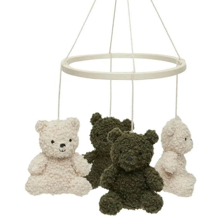 Jollein - Baby Cot Mobile - Teddy Bear Leaf Green/Natural