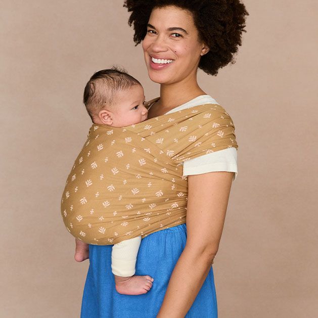 Ergo Baby - Aura Baby Wrap - Sustainable Knit - Camel Harves