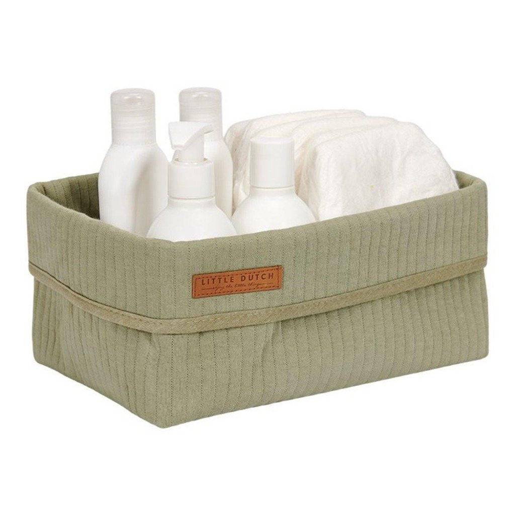 Little Dutch Storage Basket - Large - Olive Green - Mabel & Fox