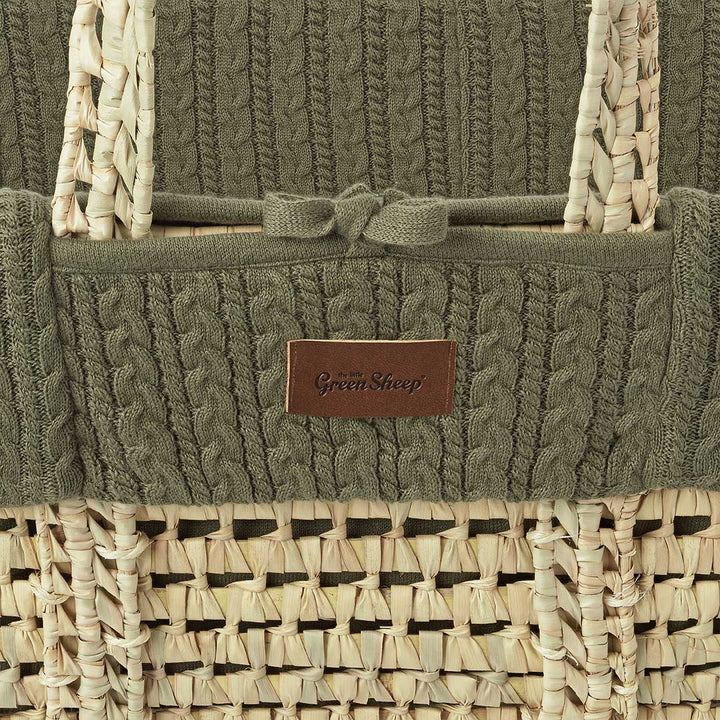 The Little Green Sheep - Moses Basket & Mattress Bundle