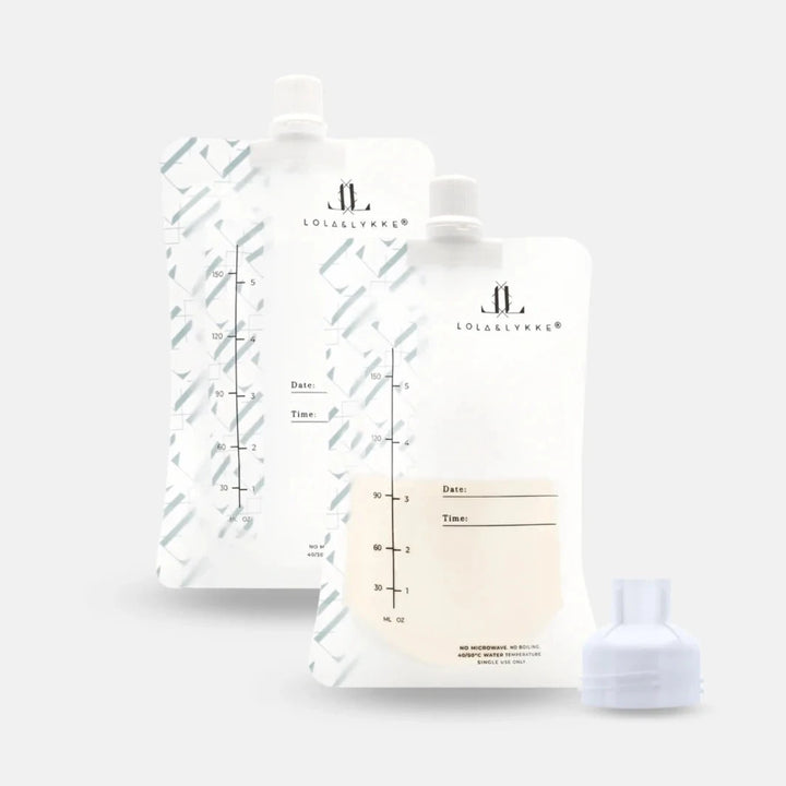 Lola & Lykke - Breast Milk Storage Bags (10 Pack) & Adapter