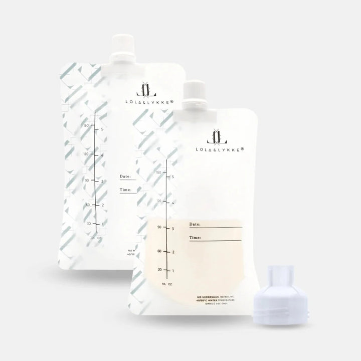 Lola & Lykke - Breast Milk Storage Bags (30 Pack) & Adapter