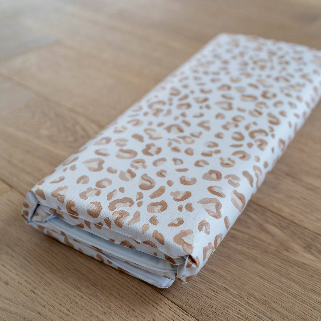 Mabel & Fox - Travel Changing Mat - Beige Leopard - Mabel & Fox