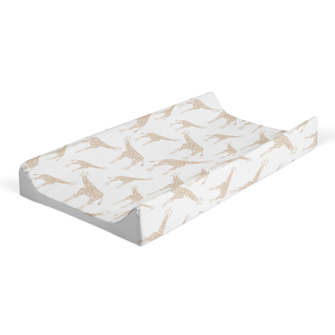 Mabel & Fox - Wedge Changing Mat - Beige Giraffe - Mabel & Fox