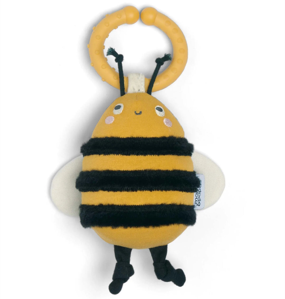 Mamas & Papas - Grateful Garden - Multi Linkie Bee Teething Toy