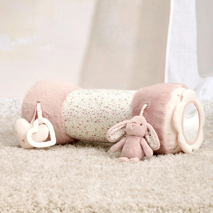 Mamas & Papas - Tummy Time Roll - Welcome To The World Pink Bunny