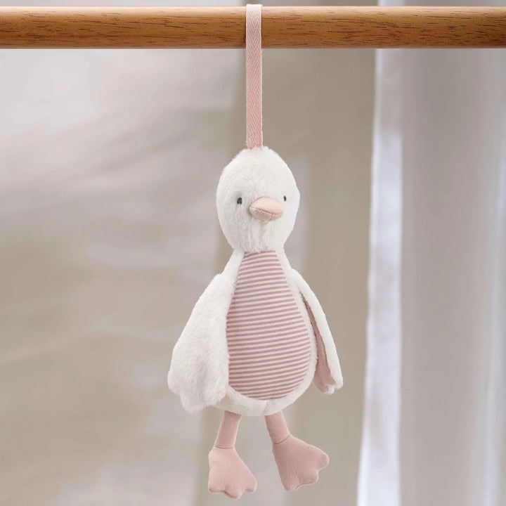 Mamas & Papas - Welcome to the World Duckling - Chime Duck Travel Toy - Pink