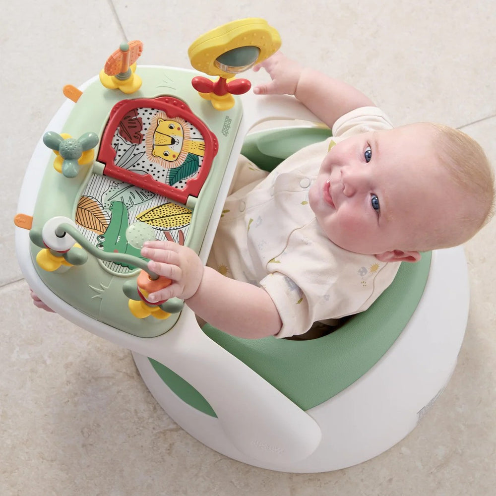 Mamas & Papas - Snug Floor Seat with Activity Tray - Eucalyptus - Mabel & Fox