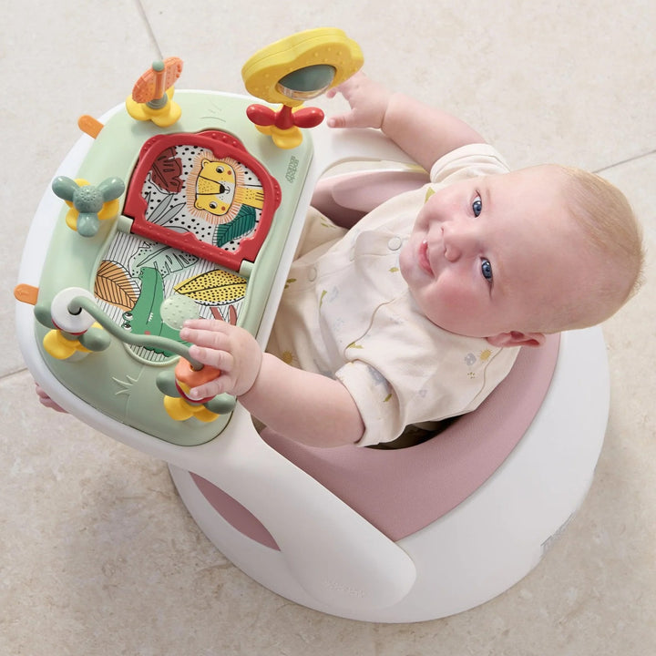 Mamas & Papas - Snug Floor Seat with Activity Tray - Blossom - Mabel & Fox