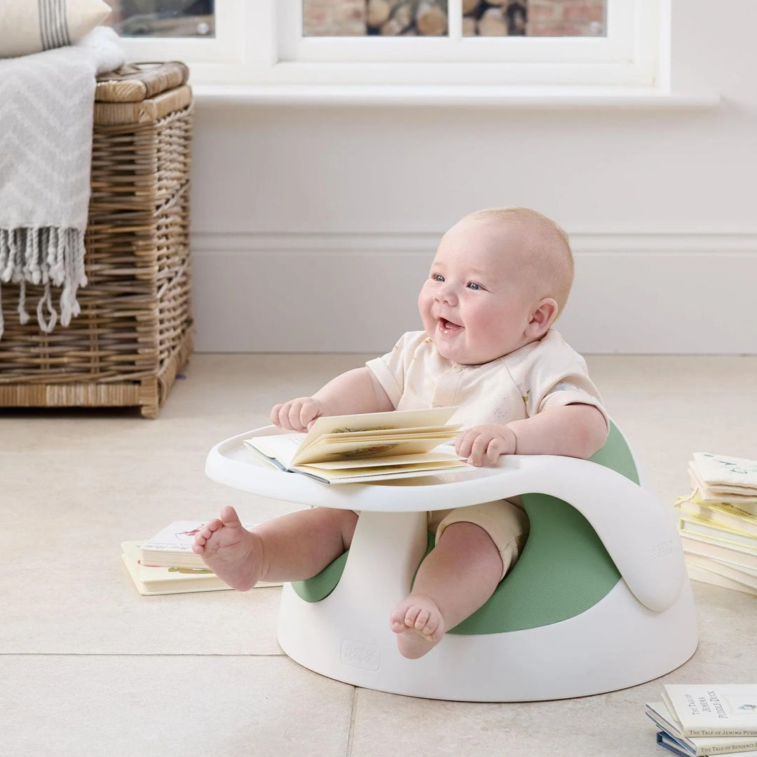 Mamas & Papas - Snug Floor Seat with Activity Tray - Eucalyptus