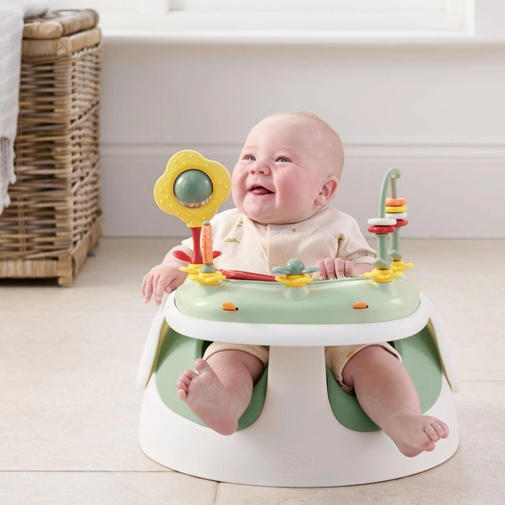 Mamas & Papas - Snug Floor Seat with Activity Tray - Eucalyptus