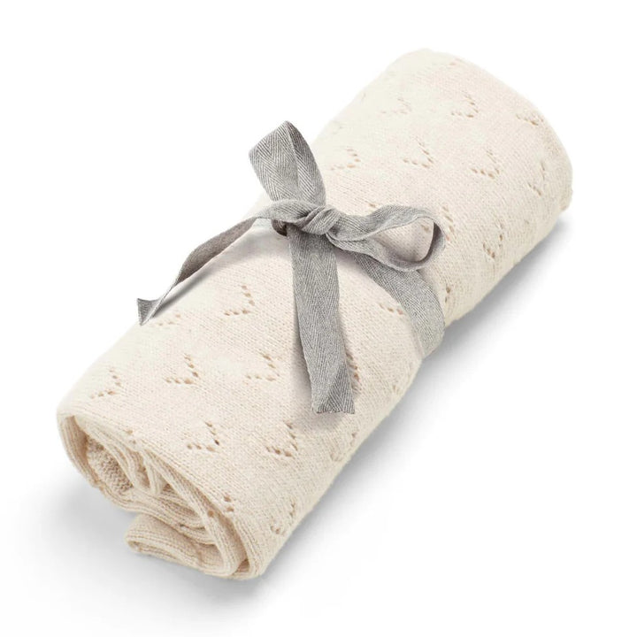 Mamas & Papas - Born to be Wild - Oatmeal Pointelle Blanket