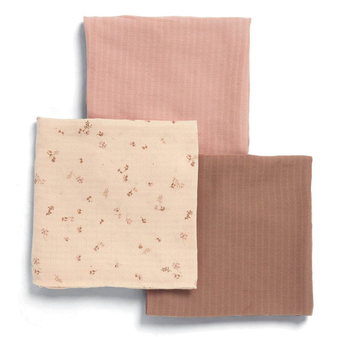 Mamas & Papas - Large Muslin Squares (3 Pack) - Welcome To The World Wildflower