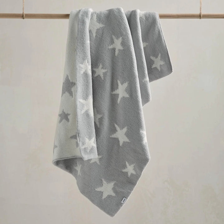 Mamas & Papas - Chenille Blanket - Grey Star