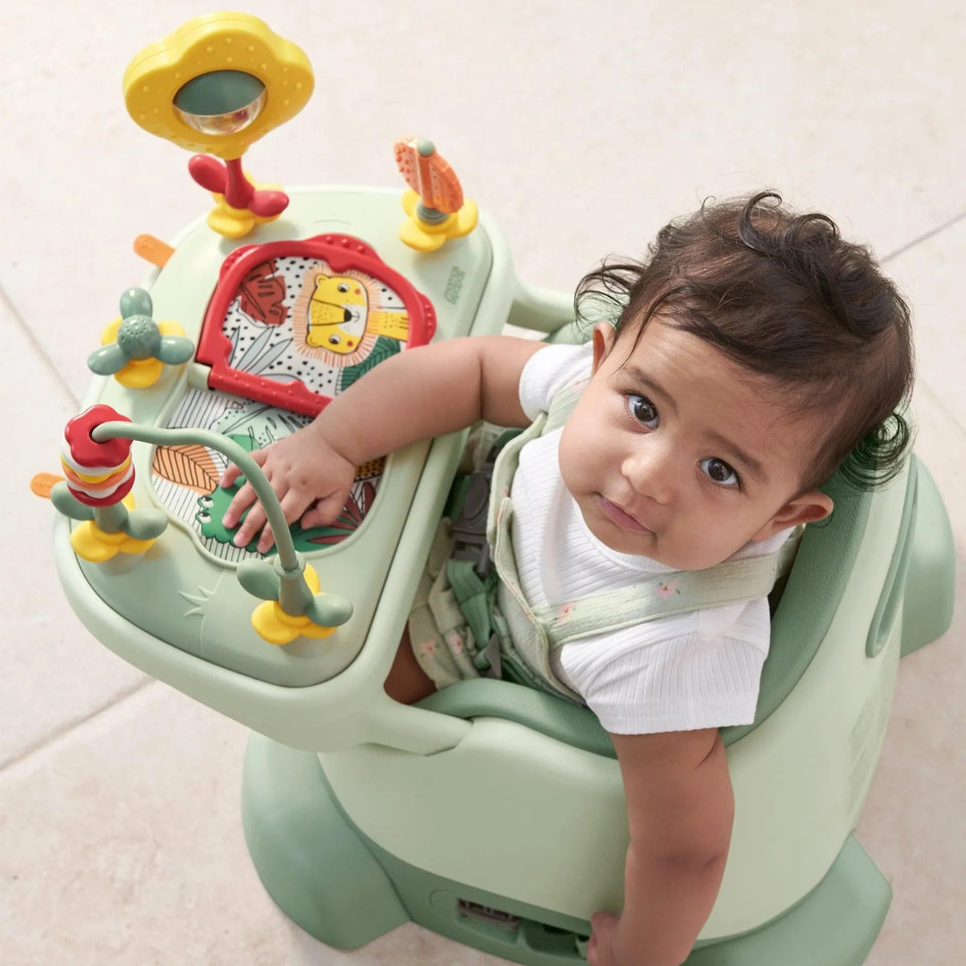 Mamas & Papas - Bug 3-in-1 Floor & Booster Seat with Activity Tray - Eucalyptus