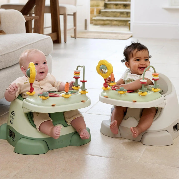 Mamas & Papas - Bug 3-in-1 Floor & Booster Seat with Activity Tray - Clay